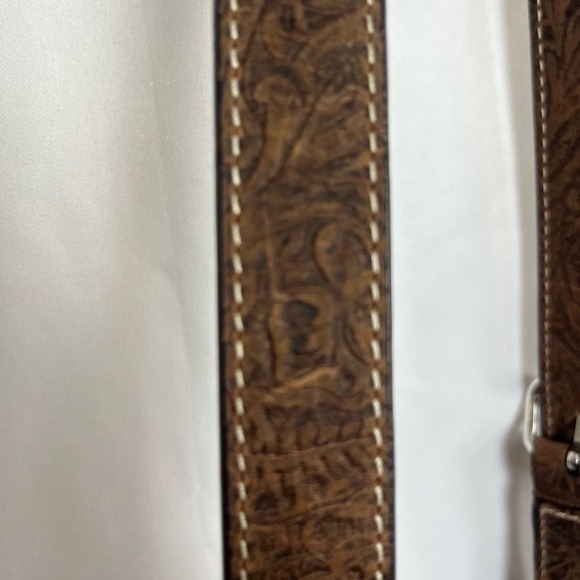 Consuela Zebra-Pattern Crossbody Bag with Brown Strap - Picture 6 of 6